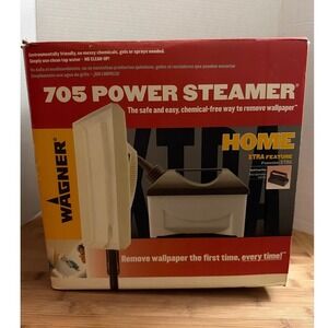 Wagner 705 Power Steamer Wallpaper Remover 1 Gallon 11ft Hose 2 Steam Plates